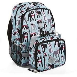 NWT Fit & Fresh backpack/insulated lunchbag combo. Pug life pattern.